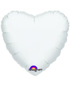 Ballon Hélium "Jumbo" coeur - Gris métallisé