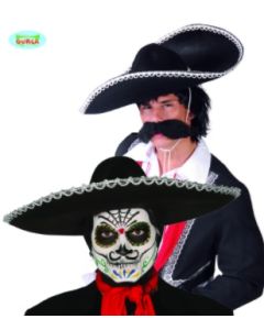 Chapeau mexicain noir
