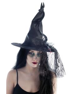 Chapeau de sorcière avec serpent