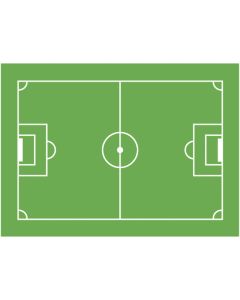 Décor de gâteau forme Terrain de Football 20 x 30 cm