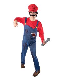 Costume adulte plombier zombie - taille unique