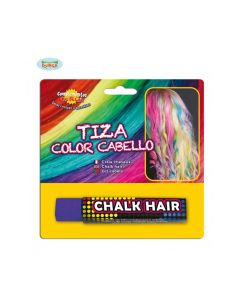 maquillage cheveux craie violet