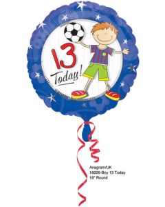 Ballon 13eme anniversaire - garçon