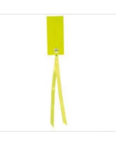 Etiquette Rectangle Ruban Satin x12 - Vert