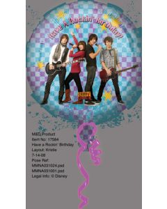 Ballon anniversaire "Camp Rock"