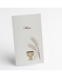 Lot de 10 Menus communion-épis calice