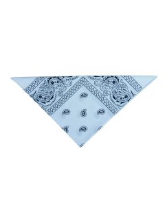 Bandana bleu clair et blanc