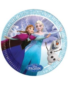 8 assiettes en carton 23 cm – Reine des Neiges 