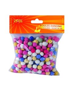 200 boules dancing multicolores à prix discount