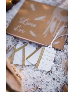 Livre d'or kraft boho - 2