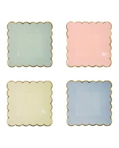 Petite Assiette Pastel Carré x8