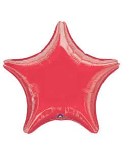 Ballon Hélium en forme d'étoile - Rouge à prix dingue !
