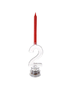 Bougie déco transparente anniversaire n°2