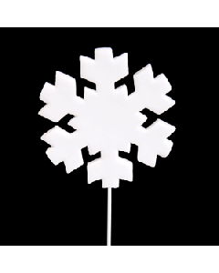 Décor gâteau branche flocon avec cristal de glace