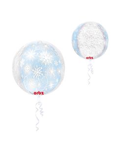 ballon helium flocons de neige