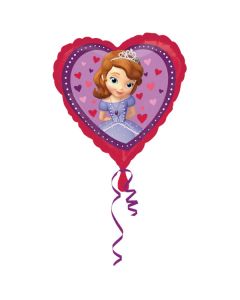 ballon helium coeur princesse sofia