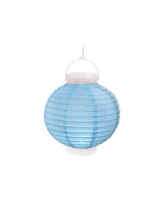 Lampion lumineux - bleu ciel