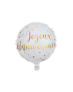 ballon aluminium joyeux anniversaire