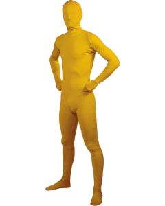 Costume adulte seconde peau jaune - Taille XL