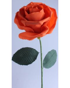 Rose sur tige - orange