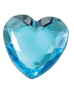 Grand cœur en diamant - turquoise