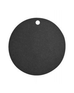 Etiquettes rondes - noir x 10