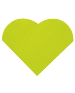 Petites serviettes forme coeur - vert