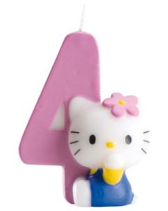 Bougie 4 ans Hello Kitty