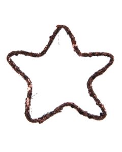  étoiles pailletées  - Chocolat - ( x6 )