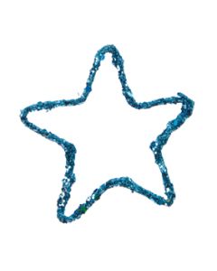 étoiles pailletées - Turquoise - ( x6 )