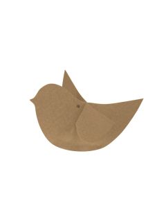 10 Oiseaux déco kraft grand modèle