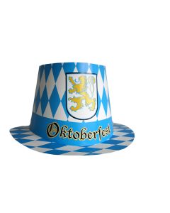 Chapeau Oktoberfest turquoise - en carton