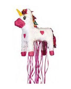 Piñata licorne avec rubans