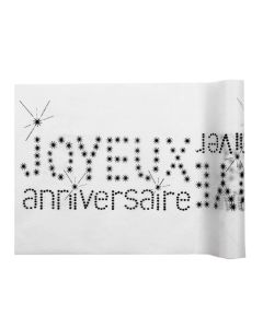 Chemin de table joyeux anniversaire