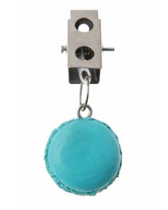4 clips nappes macarons turquoise