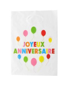 Sac Joyeux Anniversaire Multicolore x6