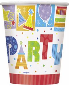 8 gobelets Party 27 cl