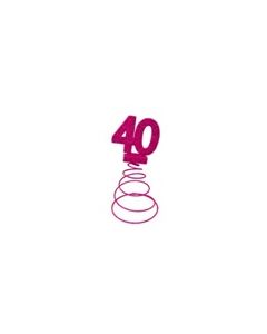 centre table anniversaire 40 ans fuchsia