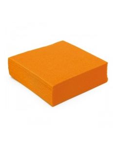 40 serviettes soft touch 25 cm x 25 cm 2 plis - mangue