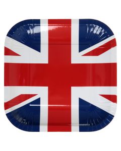 Assiettes drapeau Angleterre - x10