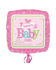 Ballon hélium Baby Shower fille 43 cm