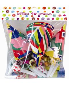 Cotillons assortiments 10 personnes - standard