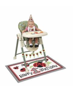 Kit chaise haute jolie coccinelle