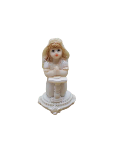 Figurine Communiante Pupitre Blanc