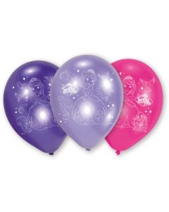 6 ballons latex princesse sofia