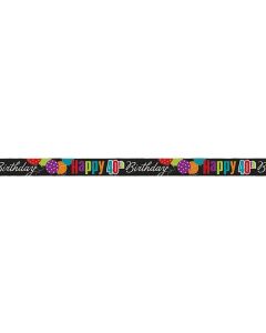 Banderole Happy 40th Birthday