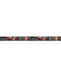 Banderole Happy 50th Birthday