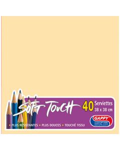 Serviettes soft touch - Topaze