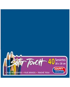 Serviettes soft touch - Marine