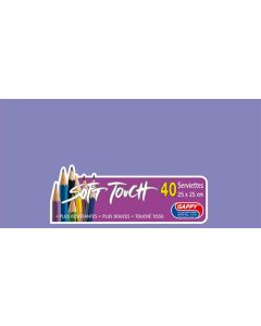 Serviettes soft touch - Améthyste